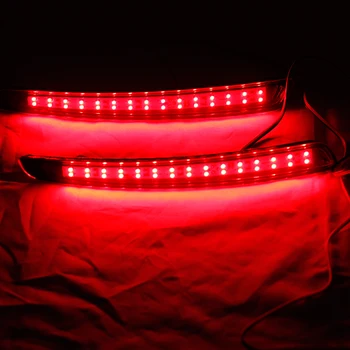 OKEEN červená Objektív LED Zadný Nárazník Reflektorom Svetla na Ford Mondeo Fusion 2011 2012 svetla Jazdy Zastaviť led Hmlové Cúvaní koncových svetiel
