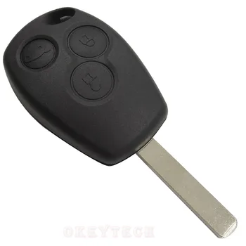OkeyTech 433MHz ID46 PCF7947 Čipu 3 Tlačidlo Auto Diaľkové príveskom Pre Renault /Kangoo II /Clio III Auto Náhradné Keyless Alarm