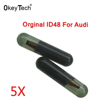 OkeyTech 5 ks/veľa Auto Transpondér Čip ID48 pre Audi Mail Odomknutý Čip Pre Audi Automatické Zapaľovanie, Systém ID 48 Auto Tlačidlo Auto Čip
