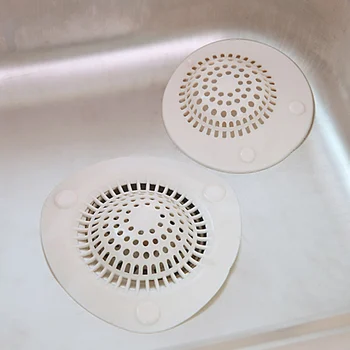 Okrúhly drez silikónové sitko, kuchyňa proti upchávaniu mozgov chytiť catcher umývadlo nečistôt, kúpeľňa so sprchovým kútom mozgov