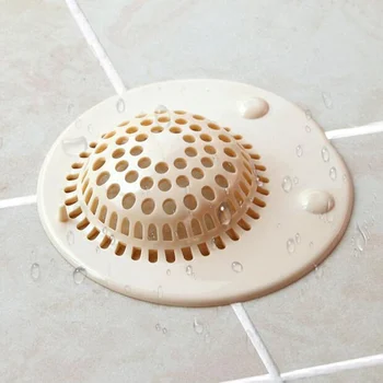 Okrúhly drez silikónové sitko, kuchyňa proti upchávaniu mozgov chytiť catcher umývadlo nečistôt, kúpeľňa so sprchovým kútom mozgov