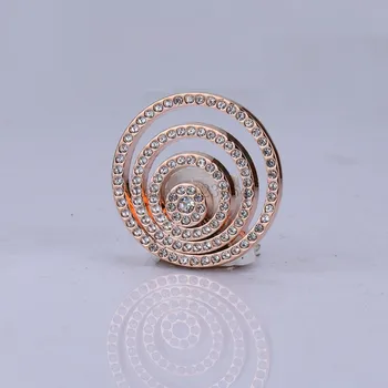Okrúhly krúžok moje 33 mm mince ružové zlato striebro s drahokamu fit mince držiteľa swap šperky, mince prívesky pre ženy darček hot predaj