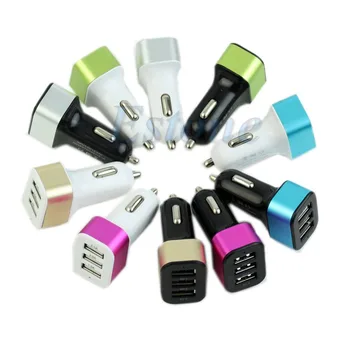 OOTDTY 3-USB Nabíjací Adaptér Porty 5.1 Pre iPhone6 5S Samsung Note4 S5 HTC LG