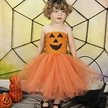 Orange Dievčatá Halloween Tutu Šaty, Kostýmy Deti Oblečenie Tekvicové Strašidlá, Plesové Šaty, Šaty Detský Karneval Party Princezná Šaty