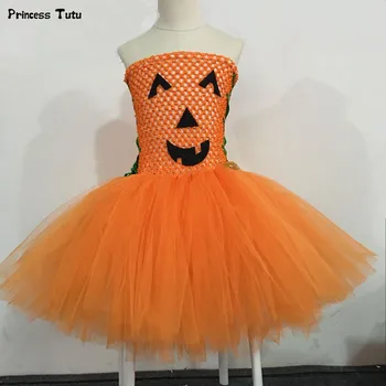 Orange Dievčatá Halloween Tutu Šaty, Kostýmy Deti Oblečenie Tekvicové Strašidlá, Plesové Šaty, Šaty Detský Karneval Party Princezná Šaty