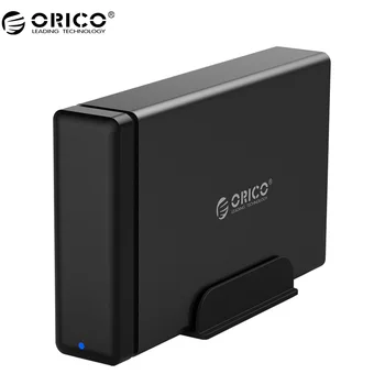 ORICO NS100U3 Hliníkové HDD Dock Krytu USB3.0 SATA3.0 Pevného Disku Box Podporu UASP 12V Napájanie MAX 10TB Kapacita