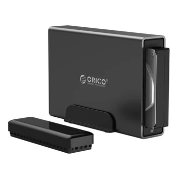 ORICO NS100U3 Hliníkové HDD Dock Krytu USB3.0 SATA3.0 Pevného Disku Box Podporu UASP 12V Napájanie MAX 10TB Kapacita