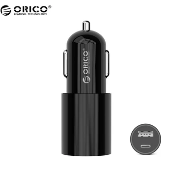ORICO UCF-2U Nabíjačka do Auta USB Typu C, Auto Nabíjačku s Typ-C a USB-A Výstupy