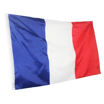 Oriflamme 3ftx2ft Francúzsku Vlajku národné vlajky Super-Poly visí Krytý Vonkajší francúzskou VLAJKOU Krajiny Banner 64x96cm