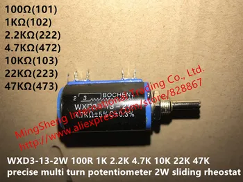 Originál nové WXD3-13-2W 100R 1K 2.2 K 4.7 K 10K 22K 47K presné multi zase potenciometer 2W posuvné rheostat (PREPÍNAČ)