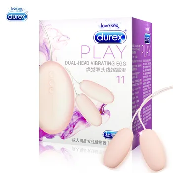 Originálne Durex Dual-Head Výkonné Vibračné Vajíčko Nastaviteľná Rýchlosť Vibrácií Vajcia Stimulátor Klitorisu Sexuálne Hračky, Produktu Pre Ženy