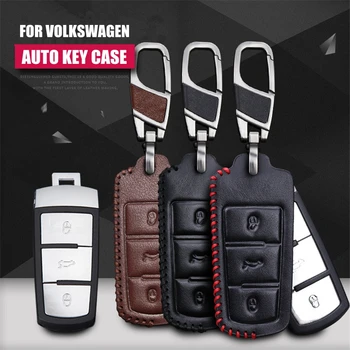 Originálne Kožené Auto Styling Kľúč, Kryt puzdro Pre Volkswagen VW Passat CC Maogotan R36 Vložiť Štýl Auto Kľúč, Kryt Accessorie