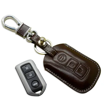 Originálne Kožené príveskom Kryt pre Toyota Highlander Corolla Camry Vios Prado diaľkové ovládanie prípade shell keychain Auto príslušenstvo