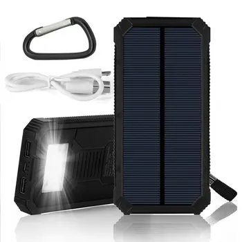 Originálne PowerGreen Mini Solar Power Bank 15000mAh Externé Solárnu Energiu Batérie Záložné Nabíjačky Solárnych panelov pre Telefón