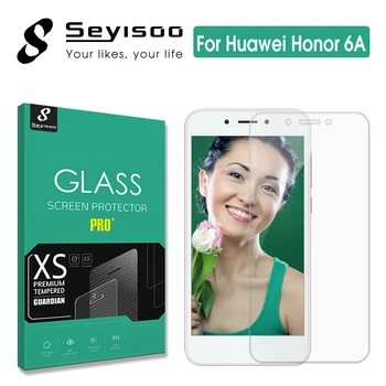 Originálne Seyisoo Bezpečnosti Screen Protector Tvrdeného Skla Pre Huawei Honor 6A Honor6A Reálne 9H 2.5 D HD 0,3 mm Jasný Film