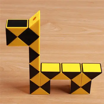 Originálne Speed Magic Cube Had Puzzle Pravítko Twist 24 Bloky Vzdelávacie Zábavné Hračky Pre Deti,