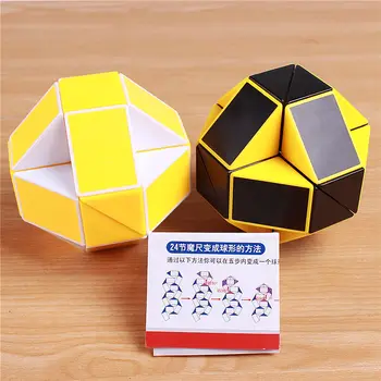 Originálne Speed Magic Cube Had Puzzle Pravítko Twist 24 Bloky Vzdelávacie Zábavné Hračky Pre Deti,
