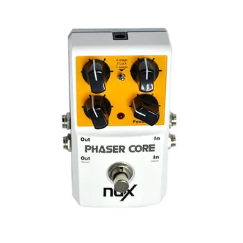 Originálny Produkt NUX AKO-3 Phaser Core Phase Shifter Modulácia Stomp Efekt Pedál Tón Zámok Predvolieb Funkcia True Bypass