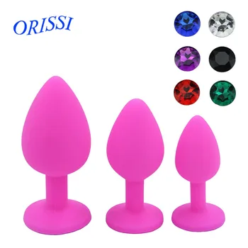 ORISSI Análny Sex Produkt Pink Análny Zátka Silikónová Malý Zadok Plug Análny Pre Mužov, Rôzne Farebné Gem sexuálnu Hračku Pre Mužov, Ženy