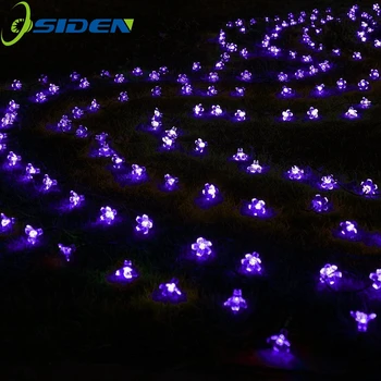 OSIDEN 100 LED Solárne String Kvety Víla Svetla Nepremokavé Vonkajšie Slnečné String Svetlá Zdobené Záhrada Vianočný Sviatok svetla