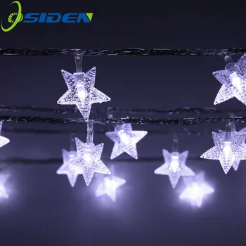 OSIDEN 2M 20LEDs 3AA Batérie Powered STAR Tvarované Tému LED Reťazec Rozprávkových Svetiel Vianočné Dovolenku Svadobné Dekorácie, Party, Svetlo