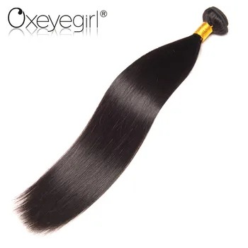 Oxeye dievča Malajzie Rovné Vlasy, Tkať Zväzky Prirodzené Farby 1Pc Ľudské Vlasy Zväzky Non Remy Vlasy Rozšírenia 10