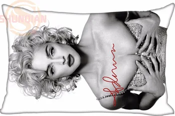P#J35 Vlastné Sexy Madonna &T Obdĺžnik obliečka na Vankúš na zips Klasický Vankúš veľkosť cm&35X45cm W#1121Y-OP35