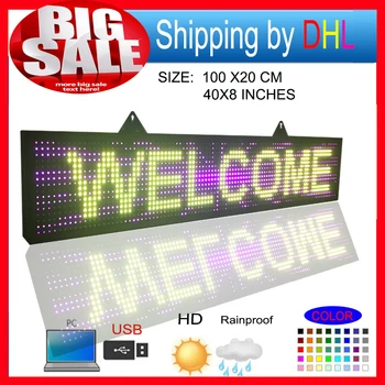 P10 RGB led Posúvanie zobrazenia message board/Vonkajšia farebná LED displej/ Support počítač USB programmablefor led znamenie