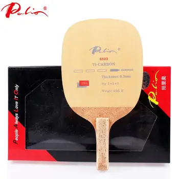 Palio Uhlíka + Titanium JS Japonský Penhold Raketa na Stolný Tenis Čepeľ príkaz Ping Pong Bat Tenis De Mesa