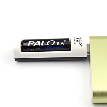 PALO Nabíjačka Nové Prenosné Napájania USB Ni-MH AA AAA C824W Batérie, Nabíjačky, Nabíjacie Funkcia Portable Nabíjania Batérie