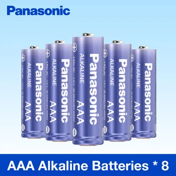 Panasonic alkalické batérie 8pcs/veľa aaa batérie, hračky na diaľkové ovládanie fotoaparátu 1,5 v batérie značky