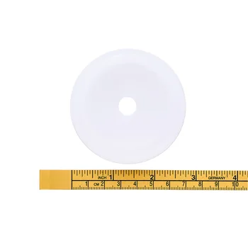 Pandahall 50 ks Biele Plastov Prázdne Cievky pre Drôt Šitie Reťazce Lištovanie Drôt Závit Cievky, o 67mmX14mm, otvor: 10,5 mm