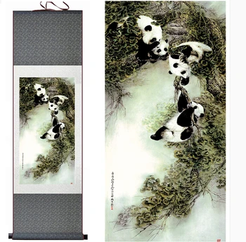 Pandy maľovanie tradičné Čínske Umenie Maľba na hodváb prejdite panda umenie maľba panda obrázky