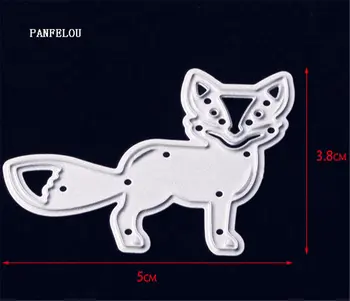 PANFELOU Metal craft fox lesa papier die rezanie zomrie pre Scrapbooking/DIY Vianoce svadba Halloween karty