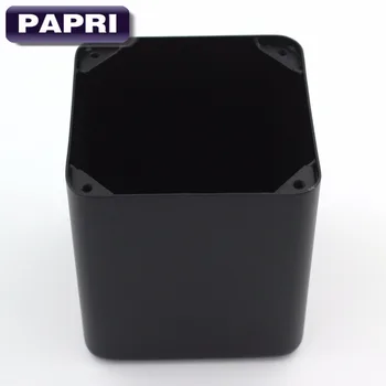 PAPRI 1PC 107*107*115mm Black Metal Transformer Kryt Prípade Políčko chrániť kryt kryt Pre HIFI DIY audio zosilňovač Skúmavky