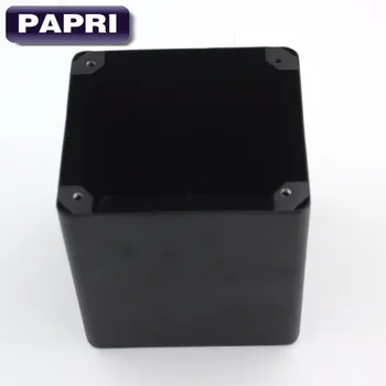 PAPRI 1PCS 110*100*115mm Black železa transformer kovové triod transformer chrániť kryt kryt pre HIFI DIY vintage Zvuk Amp