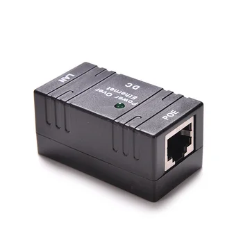 Pasívne 10/100 Mbp POE DC Power Over Ethernet RJ-45 Injektor Splitter Wall Mount Adaptér Pre IP Kamery Sieť LAN 1PC