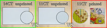 Patch králik rodný list maľovanie cartoon Počíta Tlač na plátno DMC 11CT 14CT Cross Stitch súpravy na Vyšívanie, Nastaviť vyšívať