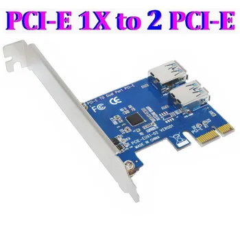 PCI E 1 3 / 4 / 2 PCI express 1X sloty Stúpačky Kartu Mini ITX na externé 3 PCI-E slot PCIe adaptér Port Násobiteľ Karty VER005