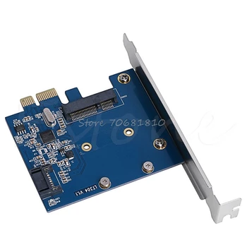 PCI-E PCIe, aby mSATA SSD A SATA 3.0 Kombinovaný Nástavec Karty Adaptéra 6.0 gb / S Drop Shipping