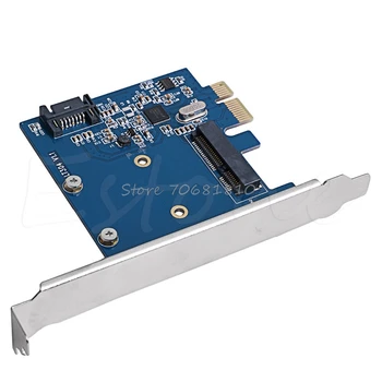 PCI-E PCIe, aby mSATA SSD A SATA 3.0 Kombinovaný Nástavec Karty Adaptéra 6.0 gb / S Drop Shipping