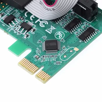 PCI-E SLOTY pre Dual Sériové DB9 Sériového portu RS232 Kontrolér 2-Port Adaptéra Karty Express C26