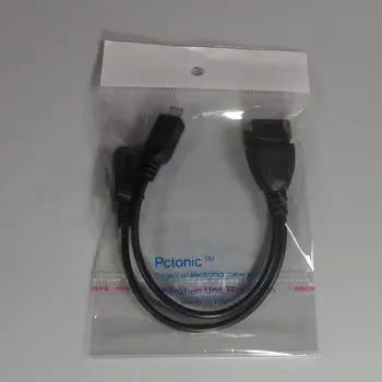 PCTONIC Micro-USB OTG Host Kábel 2-v-1 HDD mobile pevný disk s dodatočné ultra power charge kábel napájania pre xiao Huawei