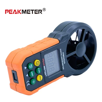 PEAKMETER PM6252A Digitálny Anemometer Prenosné LCD Elektronické Rýchlosť Vetra Objem Vzduchu Meranie Meter S Podsvietením