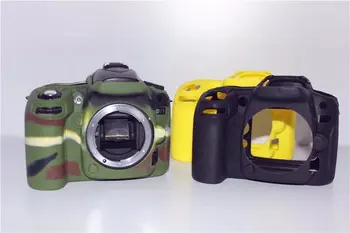 Pekné Videa Taška Pre Nikon D90 Silikónové puzdro Gumené Fotoaparát prípade Ochranný Kryt Tela Pokožky