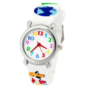 PENGNATATE Deti Sledujte Cartoon Zemi Silikónové Hodinky Chlapec Módne Deti Hodinky Vodeodolné 3D Popruh Náramok hodiny, náramkové hodinky