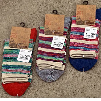 PEONFLY Japonsko Plný Bavlny Obnoviť Spôsoby, ako Človek Vietor Muž šťastný zábavné mužov novosti Ponožky veľa farebné 3PAIRS/VEĽA
