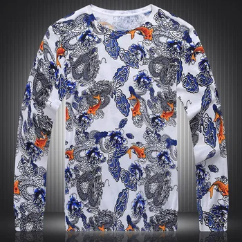 Personalizované malé tigre vzor tlač módny butik sveter Jeseň&Zimné 2017 Nové, mäkké pohodlné elastické sveter mužov