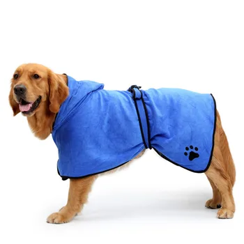 Pes Župan Je Teplý Pes, Pet Produkt Oblečenie Super Absorpčné Pet Sušenie Uterákov Výšivky Packa Mačka Kapota Pet Osuška Starostlivosti