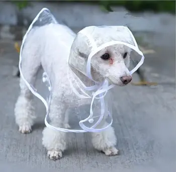 Pet produktov, psie oblečenie, pršiplášť kabát transparentné psa dážď nepremokavé pláštenky psov jumpsuit oblečenie pre psov XS S M L XL Veľkosť